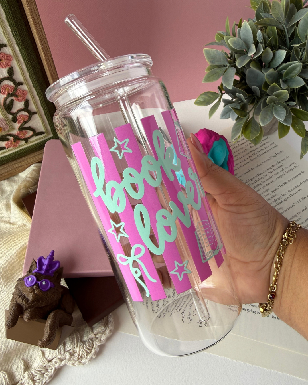 Book Lover | 20oz Glass Cup