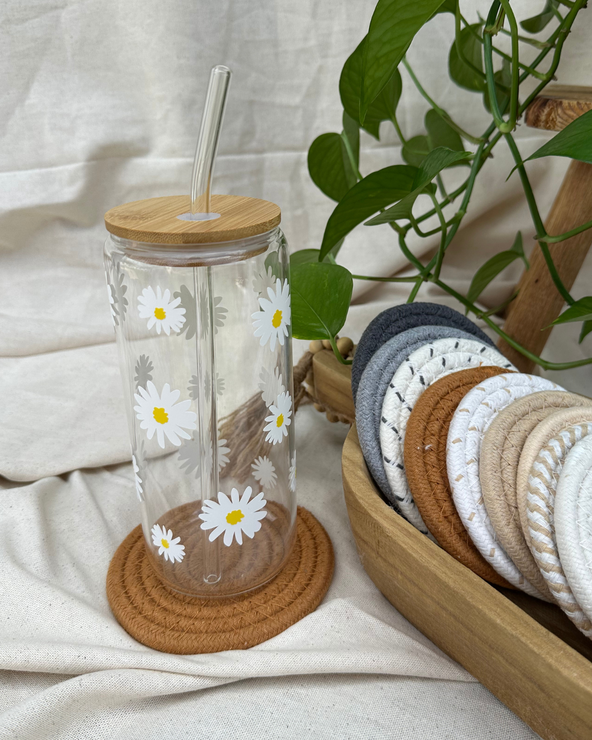 Daisies | Glass Cup