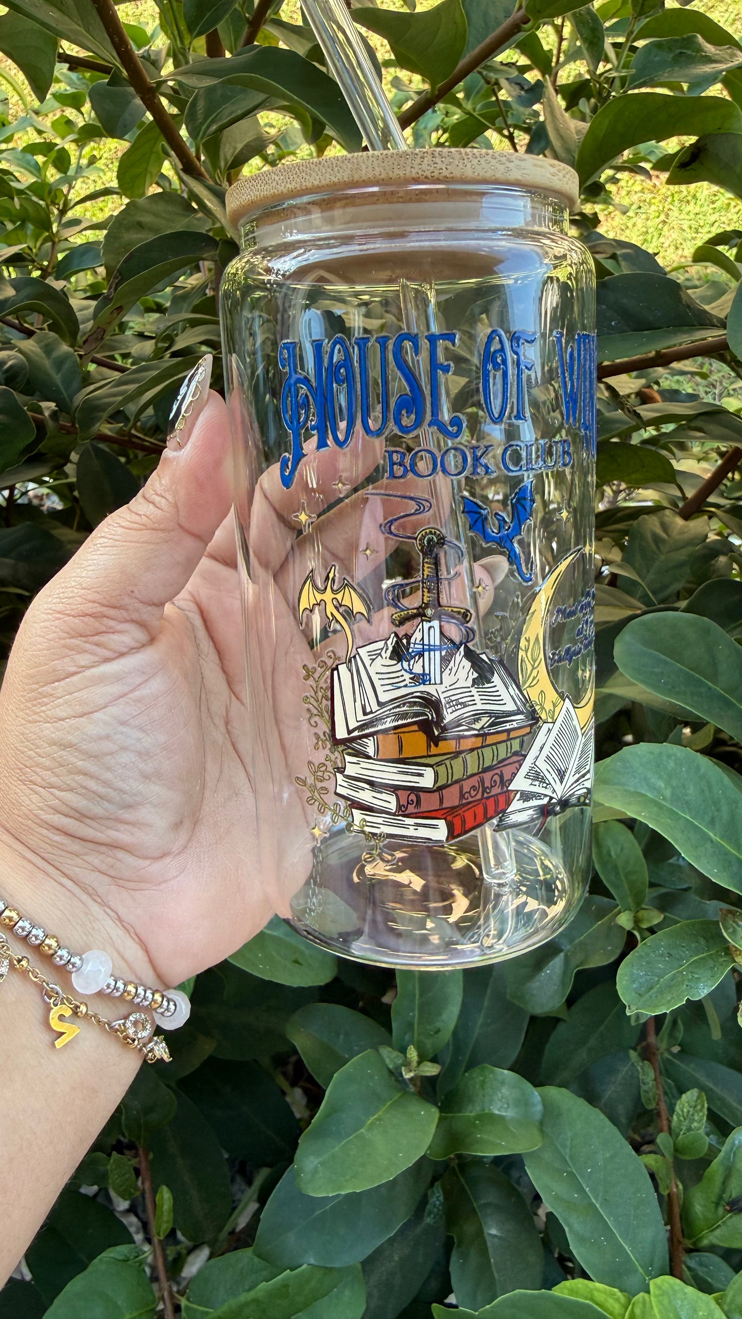 House of Wind Book Club | 18oz Glass Cup