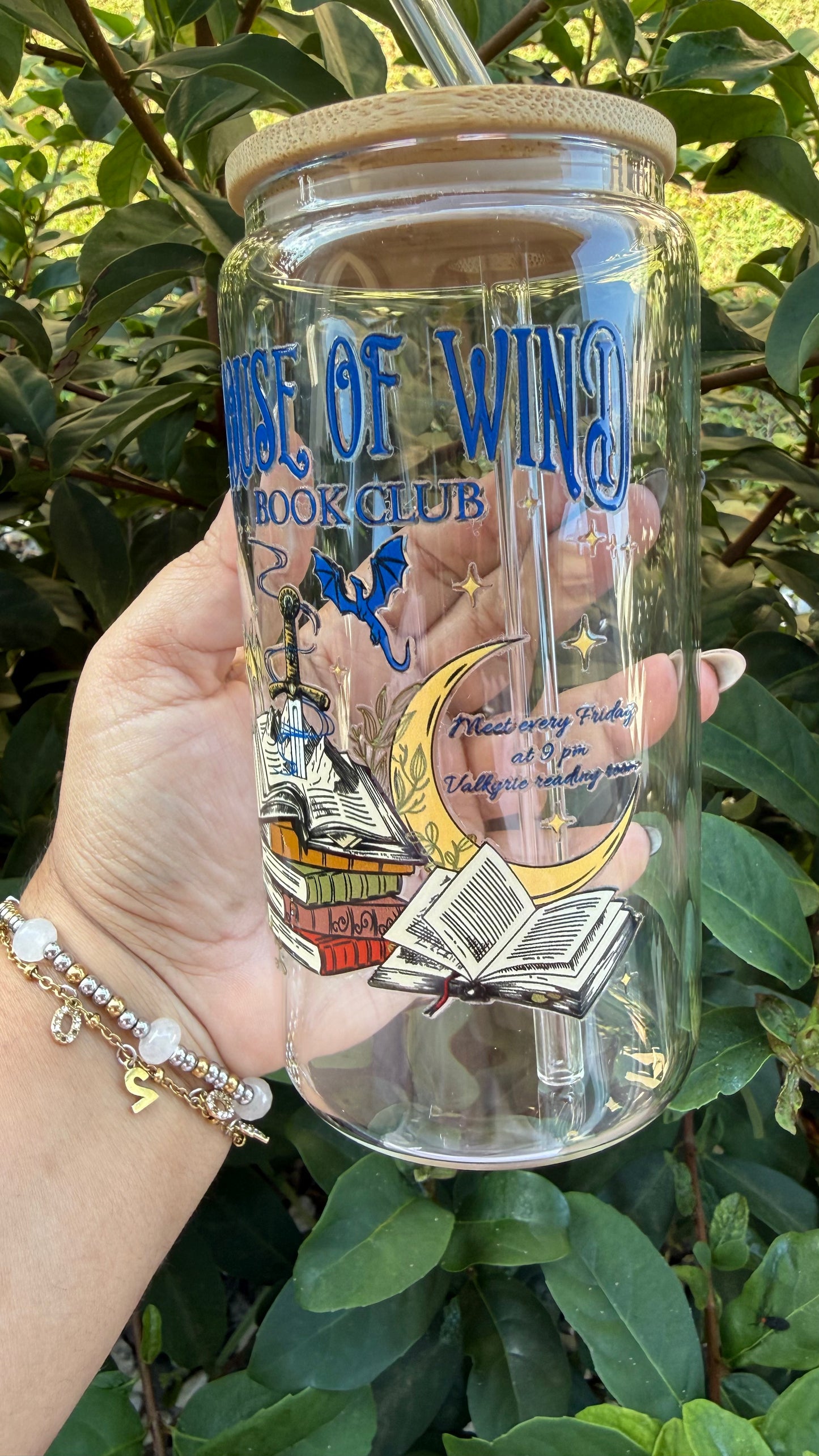 House of Wind Book Club | 18oz Glass Cup