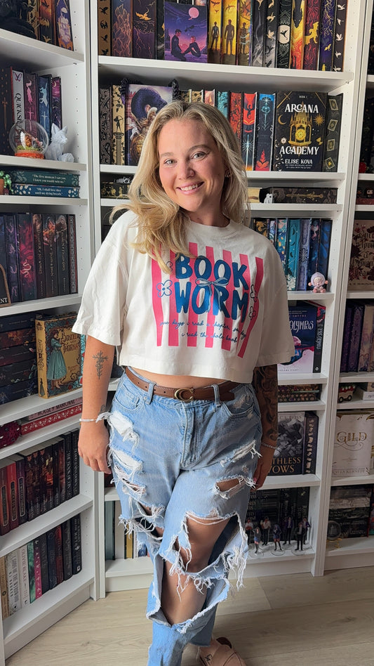Bookworm | Cropped T-shirt