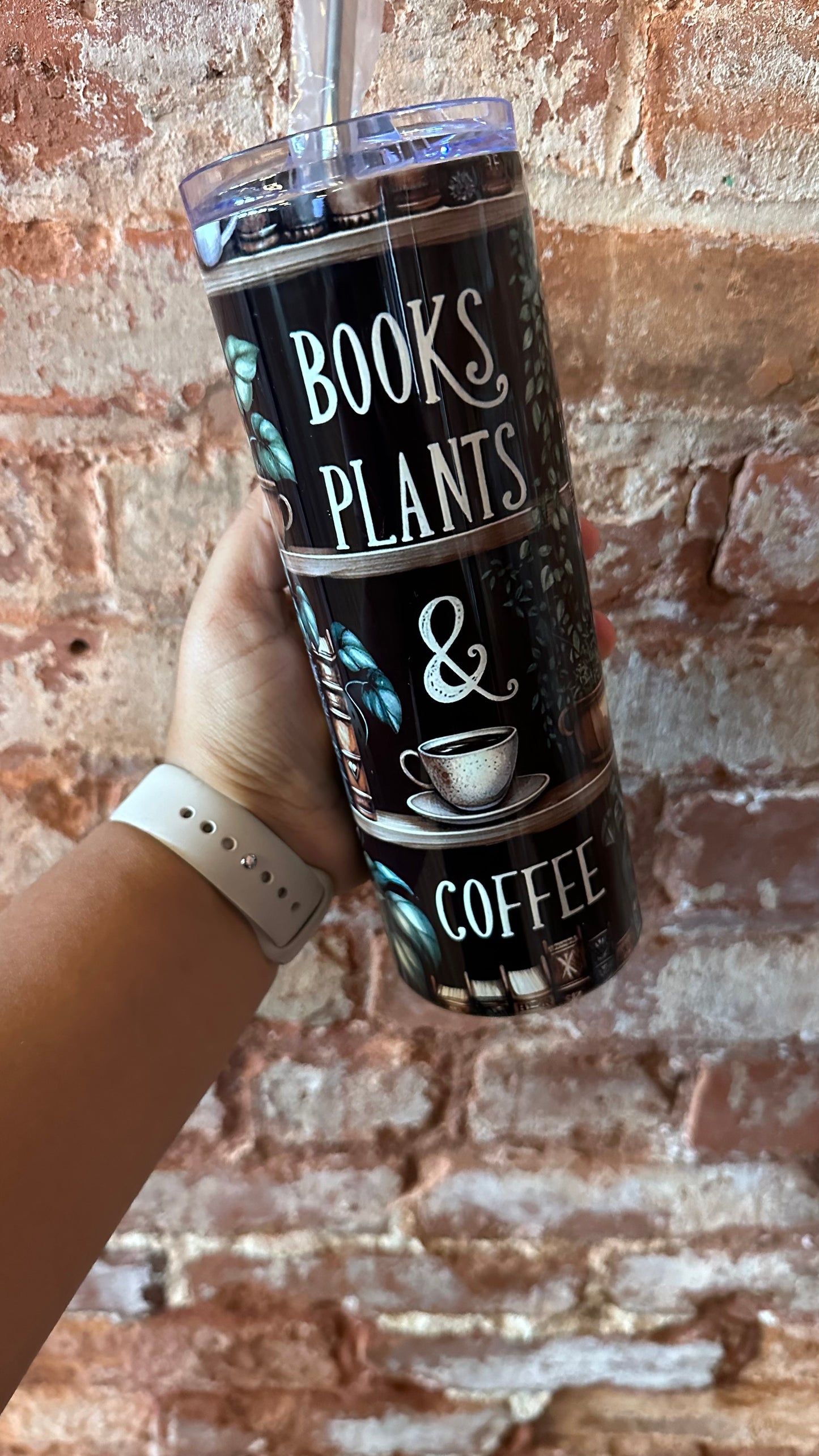 Books, Plants, Coffee | Tumbler