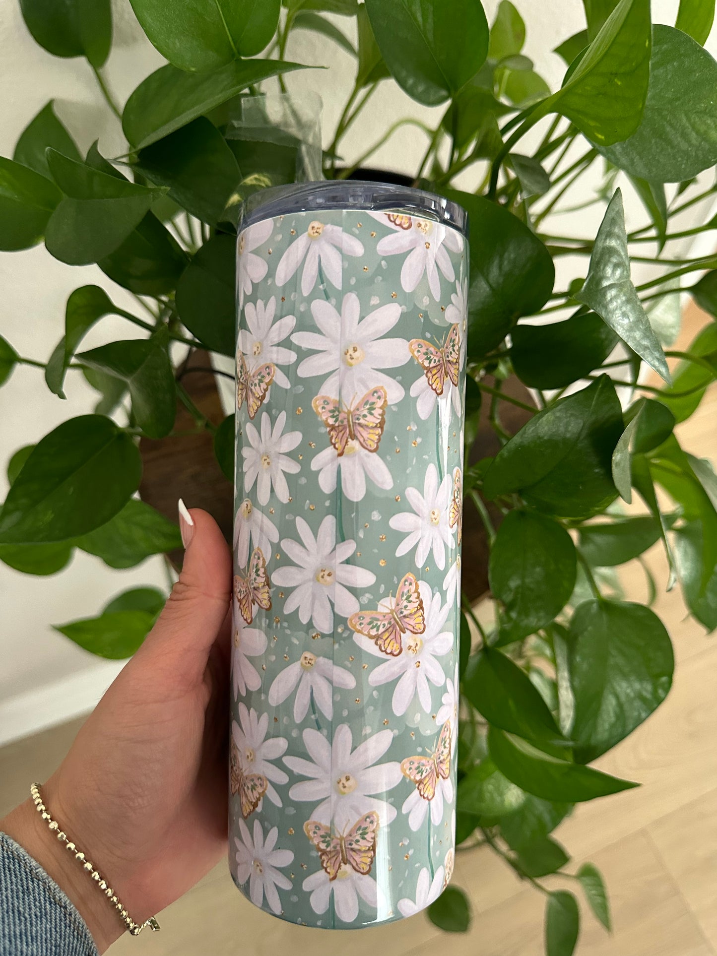 Flowers and Butterflies | Tumbler