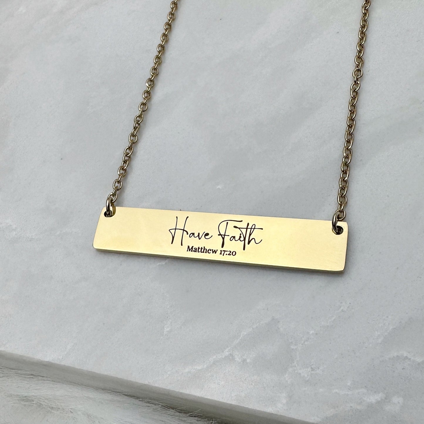 Have Faith Necklace (Gold)