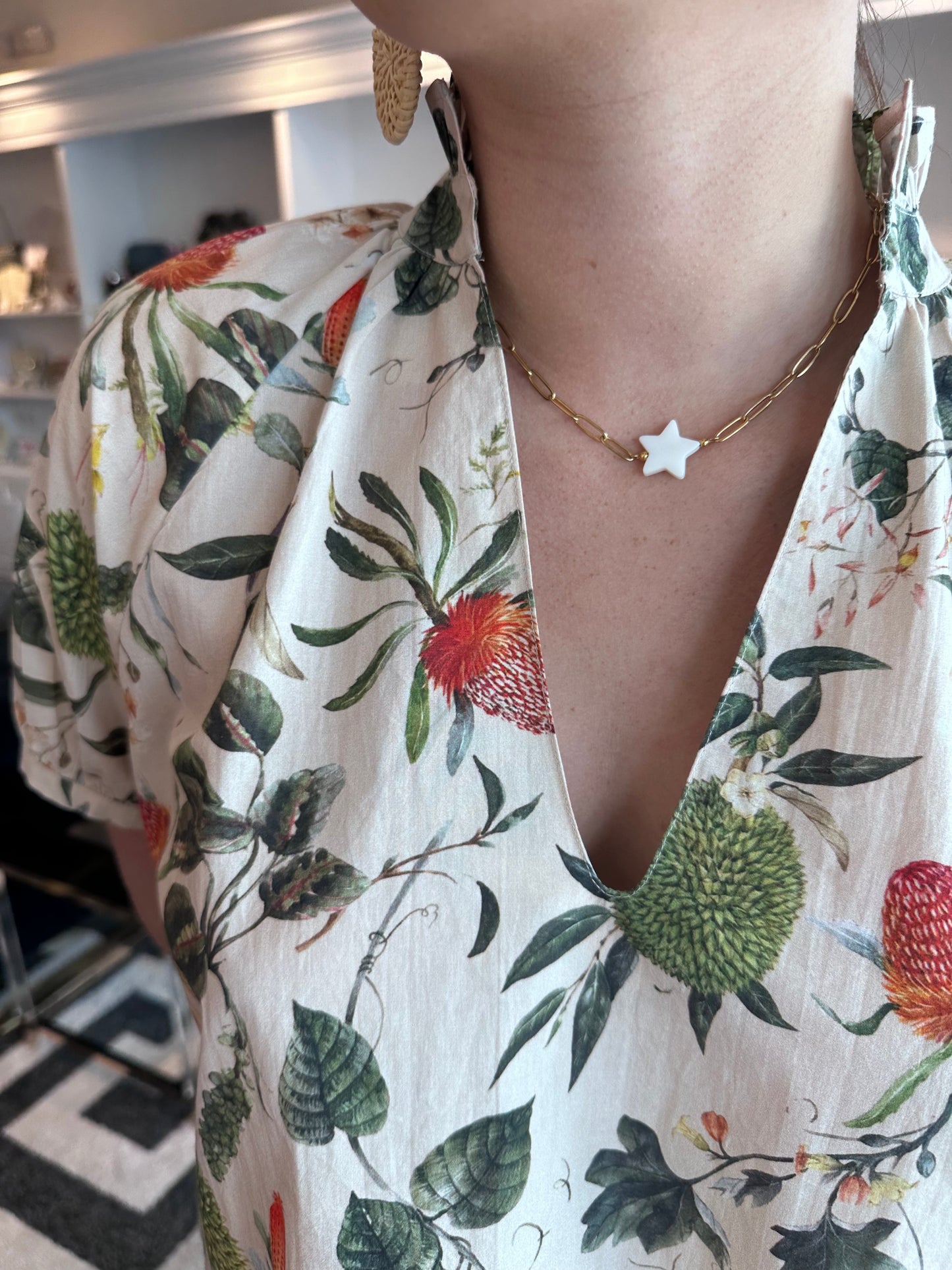 White Star Necklace