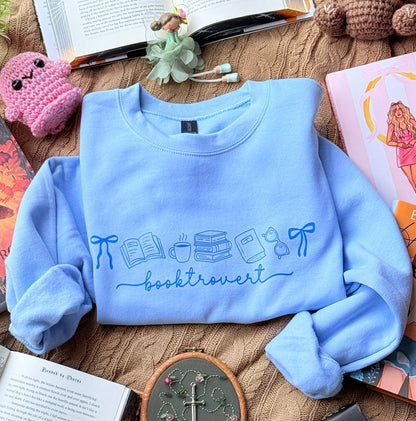 Booktrovert Doodles | Crewneck Sweatshirt