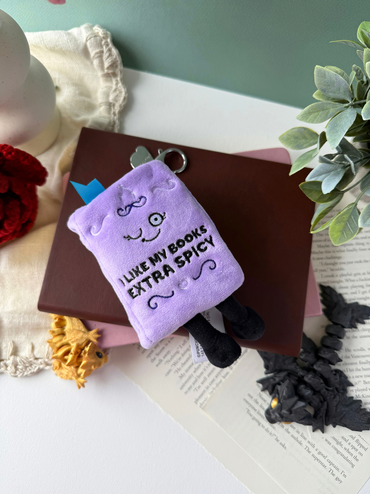 I Like My Books Extra Spicy | Bag Charm
