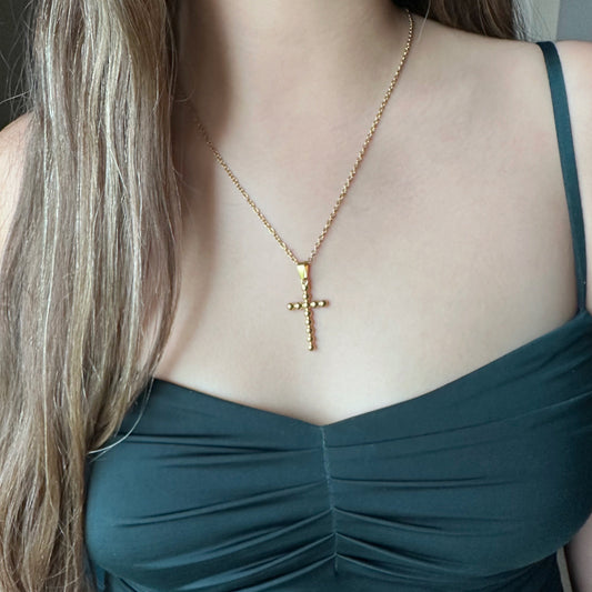 Cross Necklace (Gold)