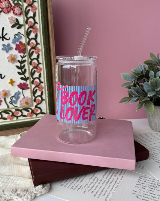 Book Lover Bow | 16oz Glass Cup