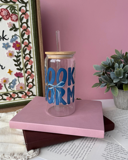 Book Worm | 16oz Glass Cup