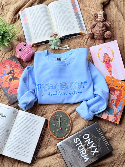 Booktrovert Doodles | Crewneck Sweatshirt