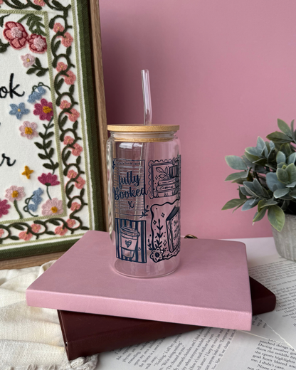 Fully Booked | 16oz Glass Cup