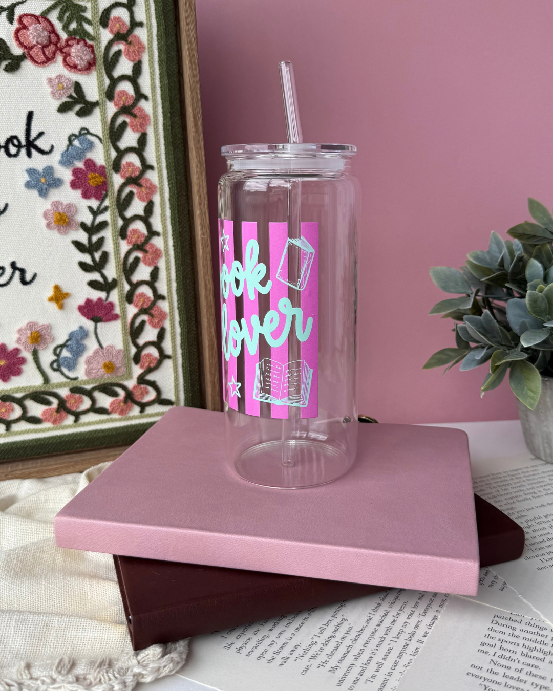 Book Lover | 20oz Glass Cup