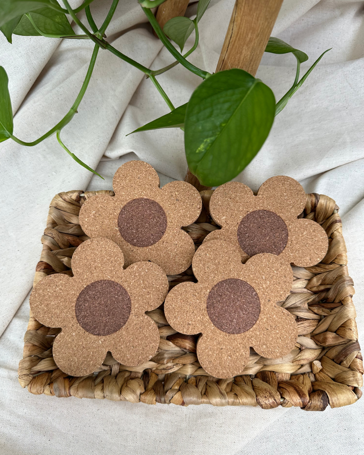 Flower cork | Coaster