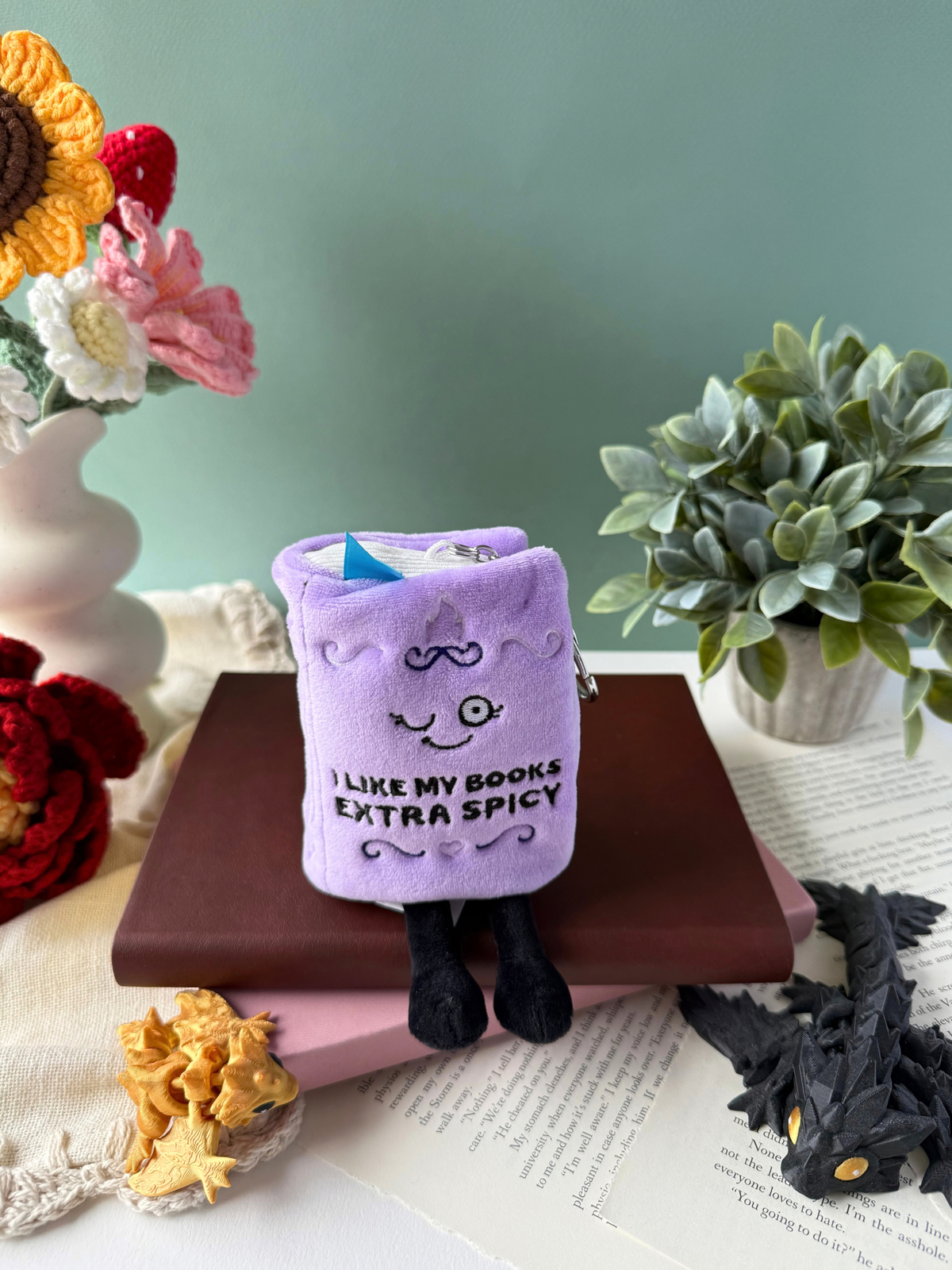 I Like My Books Extra Spicy | Bag Charm