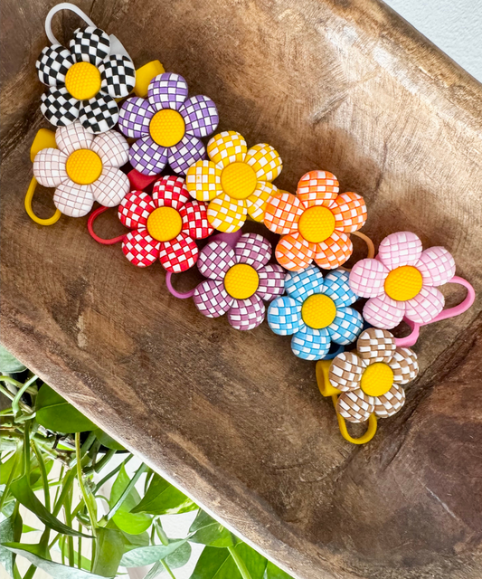 Retro Flower | Straw Topper