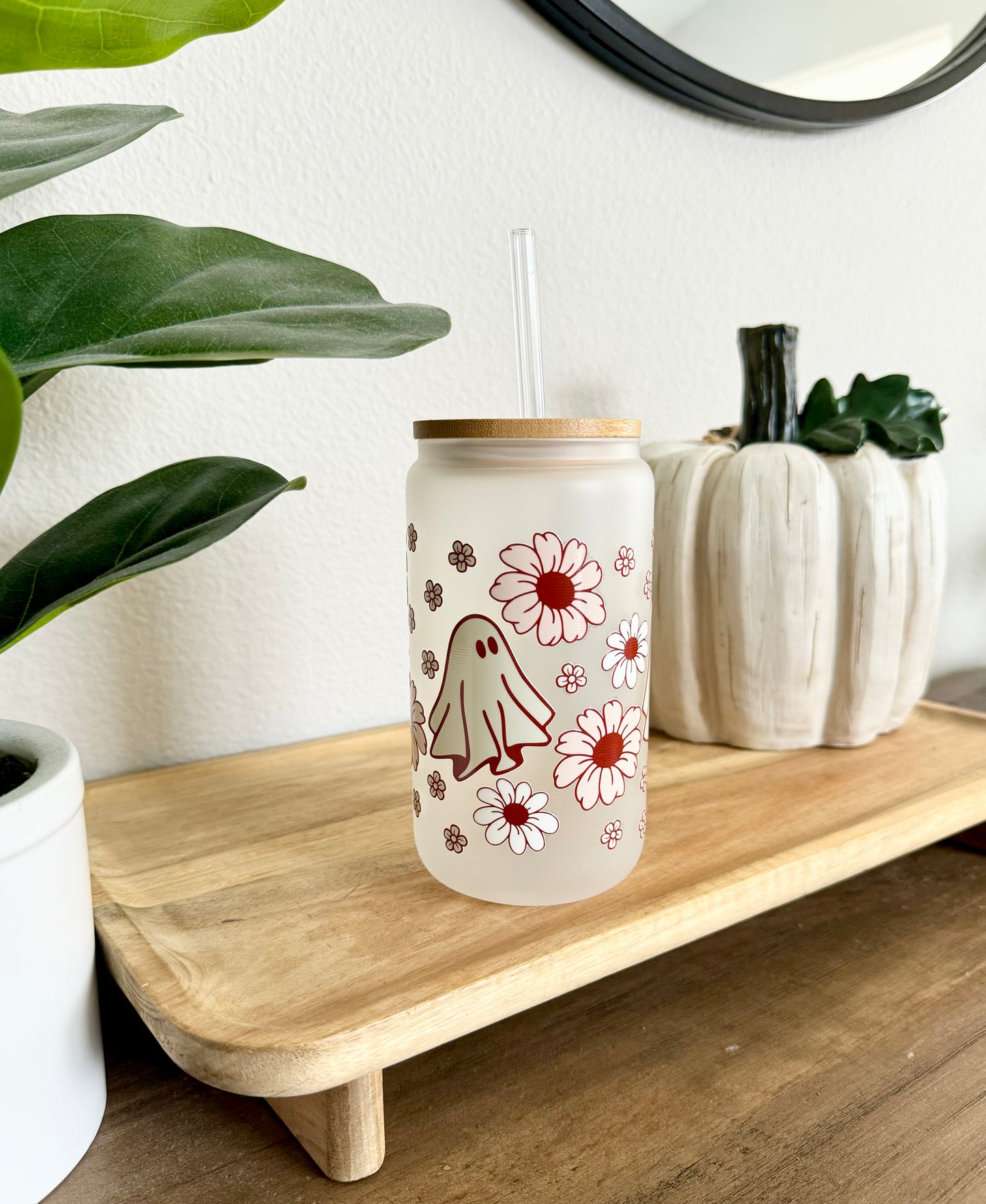 Boho Ghosties | Glass Cup