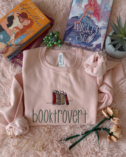 Booktrovert | Embroidered Crewneck