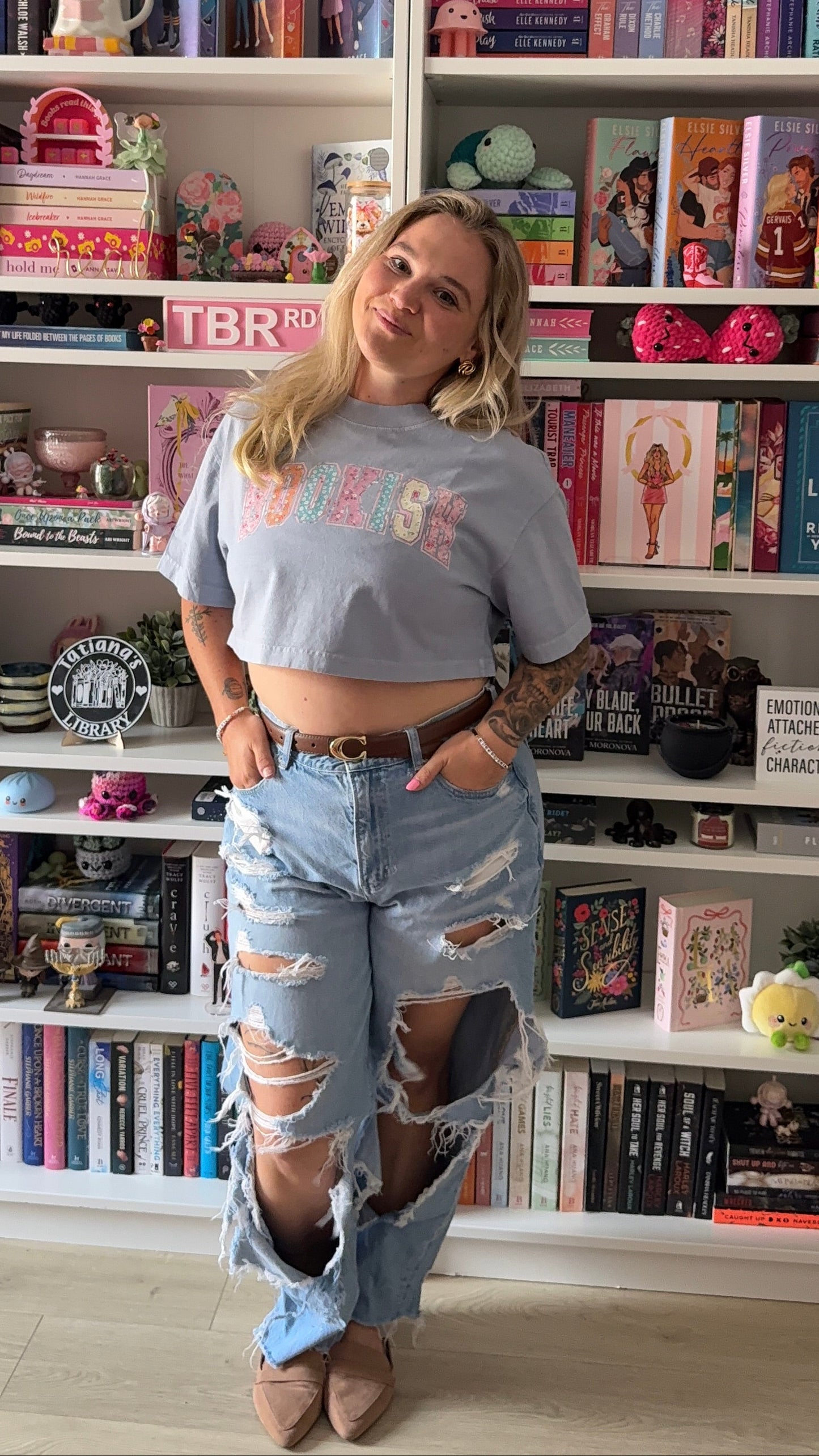 Bookish | Cropped T-shirt