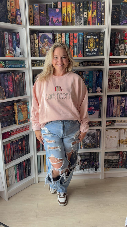 Booktrovert | Embroidered Crewneck