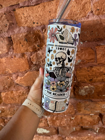 The Reader Floral | 20oz Tumbler