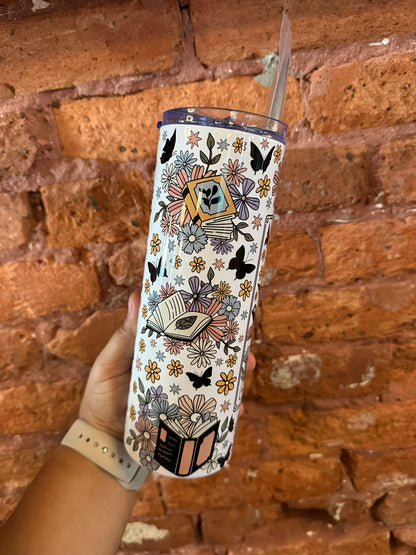 The Reader Floral | 20oz Tumbler