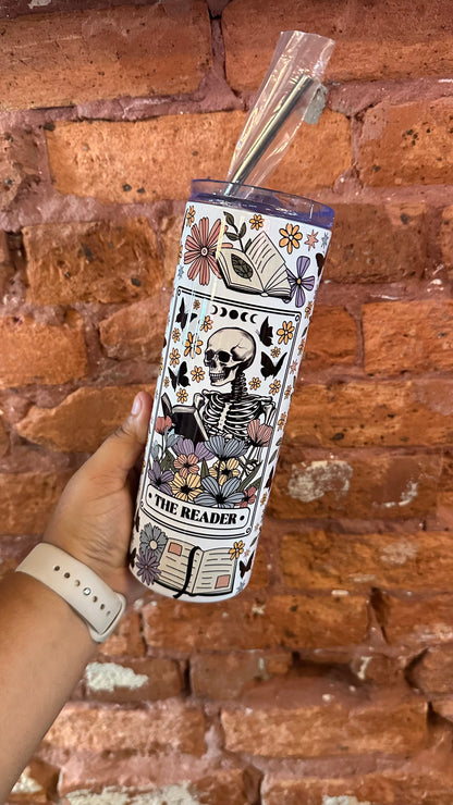 The Reader Floral | 20oz Tumbler