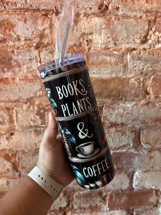 Books, Plants, Coffee | Tumbler