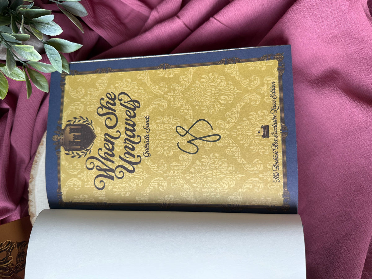When She Unravels | Bookish Box Signed Special Edition