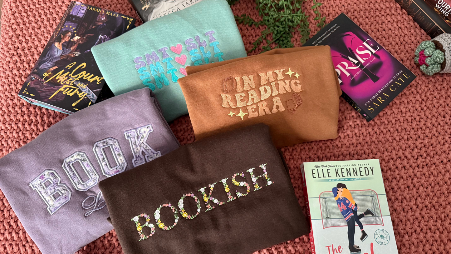 Book Lover | Embroidered Sweatshirt