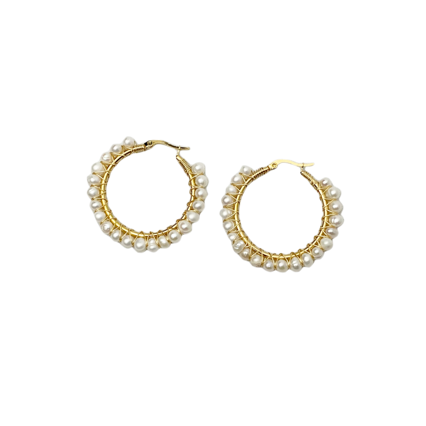 Pearl Hoops