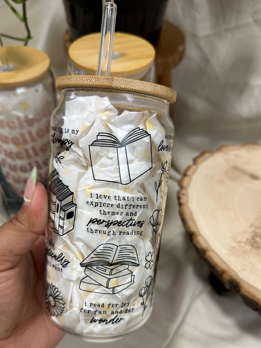 Bookish Life | Glass Cup